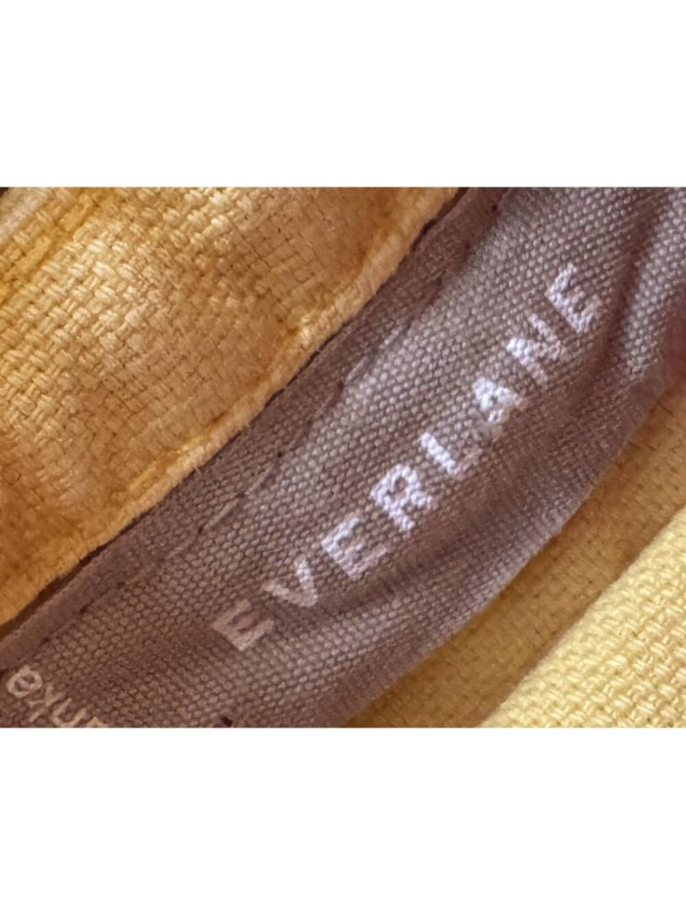 EVERLANE Cross Back Yellow Apron Mini Retro Dress Size Small - Picture 7 of 8